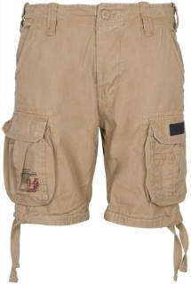 Kratke hlače Airborn Vintage Patch - peščena