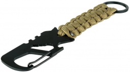 Paracord obesek s karabinom - Peščen