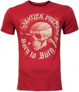 Yakuza Premium majica Filthy skull - Rdeča