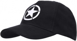 Kapa s šiltom Allied star WWII - Črna