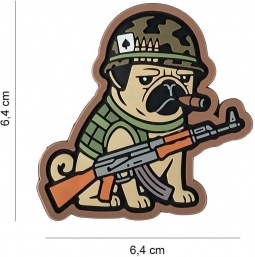 Gumiran našitek / 3D Patch - Tactical dog