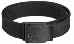 Pas za hlače SKULL črn (130cm)