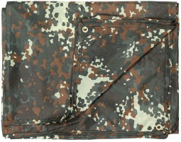 Basha light s torbico 300 x 300 cm Flecktarn
