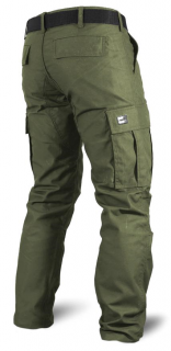 Hlače Vintage Industries Owen - Olivne