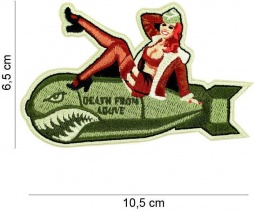 Tekstilni našitek - Pinup girl Bomb