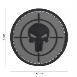 Gumiran našitek / 3D Patch - Punisher target