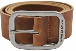 Yakuza premium usnjen pas - Konjak