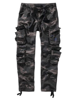 Brandit Pure Slim Fit cargo hlače - Night camo
