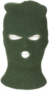 Pletena balaklava - Zelena