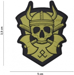 Gumiran našitek / 3D Patch viking axes II.