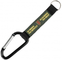 Aluminijasti karabin/obesek za ključe - OD zelen