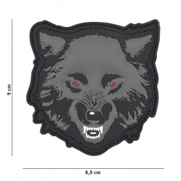 Gumiran našitek / 3D Patch -  Volk
