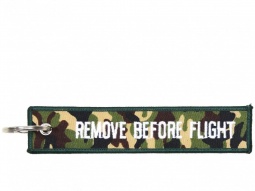 Tekstilni obesek - Remove before flight Woodland