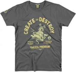 Yakuza Premium Create and Destroy majica-Siva